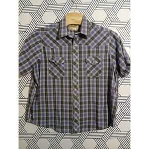 Wrangler Western Fashion Pearl Snap Shirt Size 2XL